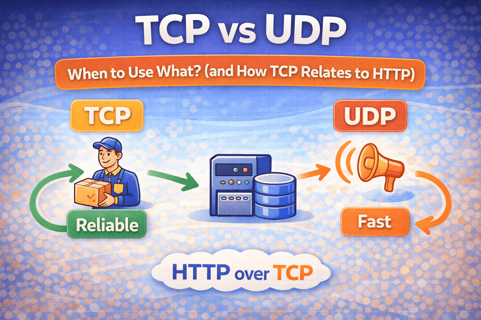 TCP vs UDP: When to Use What, and How TCP Relates to HTTP