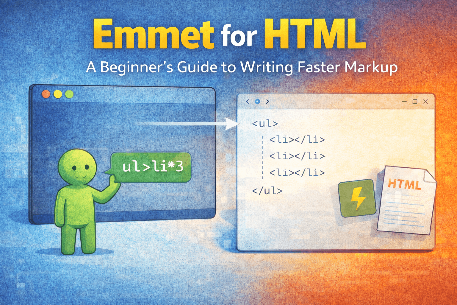 Emmet for HTML: A Beginner’s Guide to Writing Faster Markup