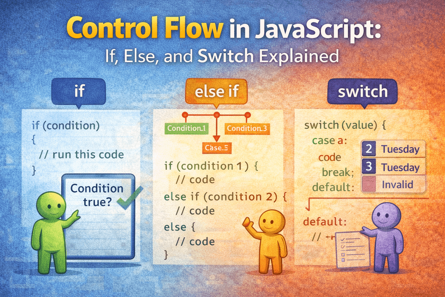 Control Flow in JavaScript: If, Else, and Switch Explained