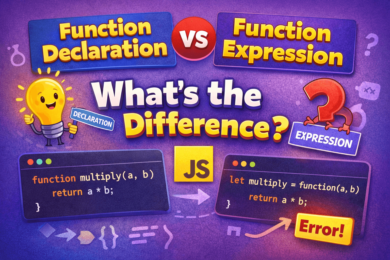 Function Declaration vs Function Expression: What’s the Difference?